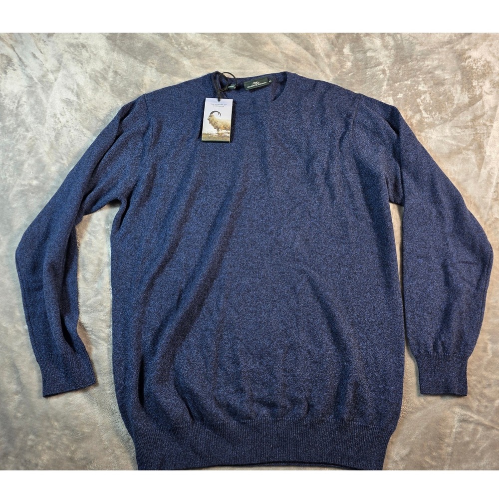Rodd & Gunn Sweater Mens XL Blue Cashmere Merino Wool Blend Crewneck Pullover